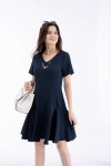 Solid Fit & Flare Dress Solid Fit & Flare Dress