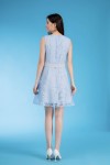 Chiffon Contrast Floral Dress Chiffon Contrast Floral Dress