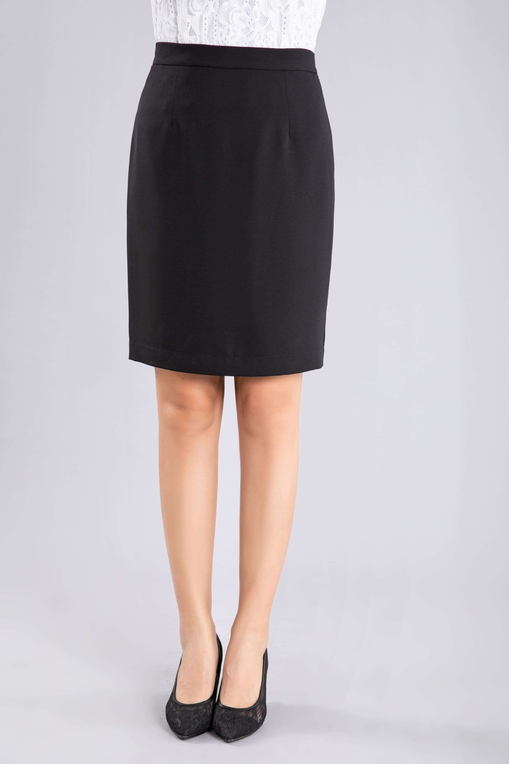 Solid Pencil Skirt