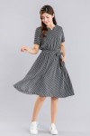 Stripes Dress With Belt Stripes Dress With Belt