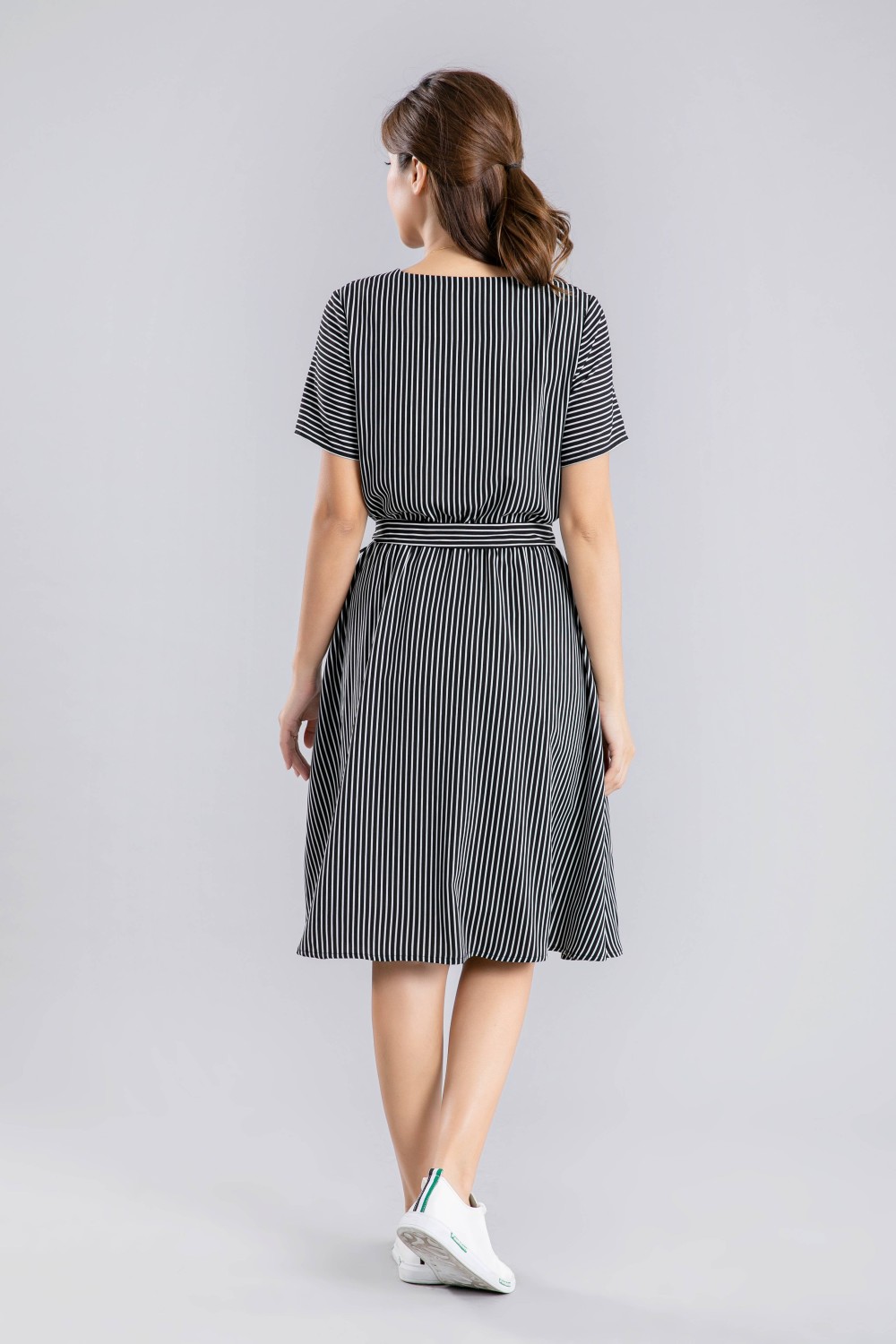 Stripes Dress With Belt Stripes Dress With Belt