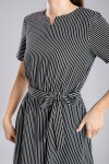 Stripes Dress With Belt Stripes Dress With Belt