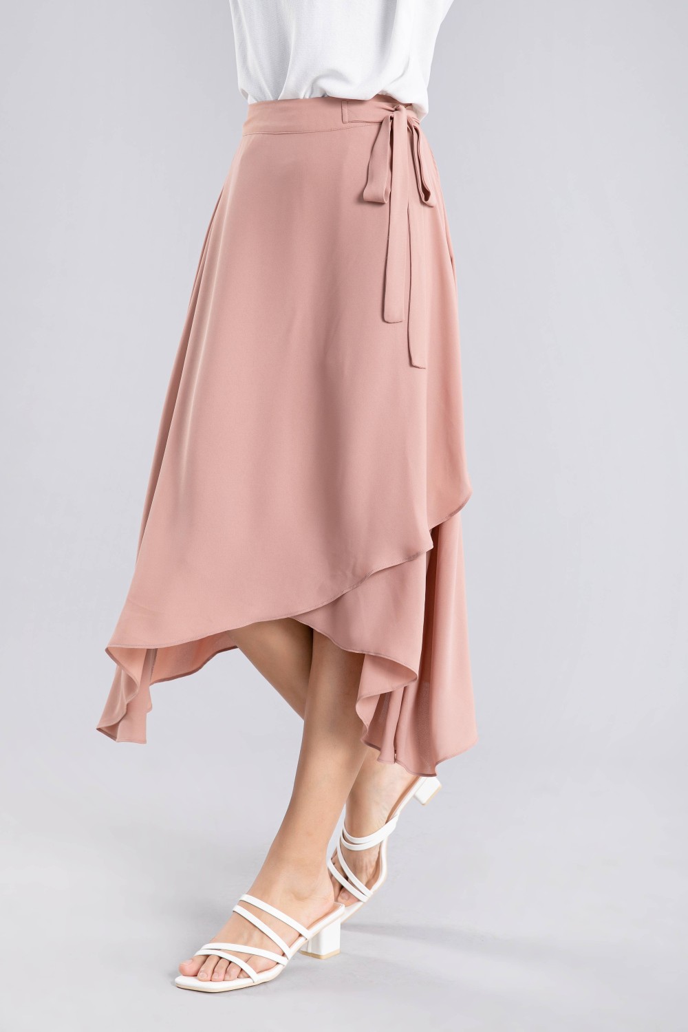 Long Chiffon Skirt W/Tied Waist Long Chiffon Skirt W/Tied Waist