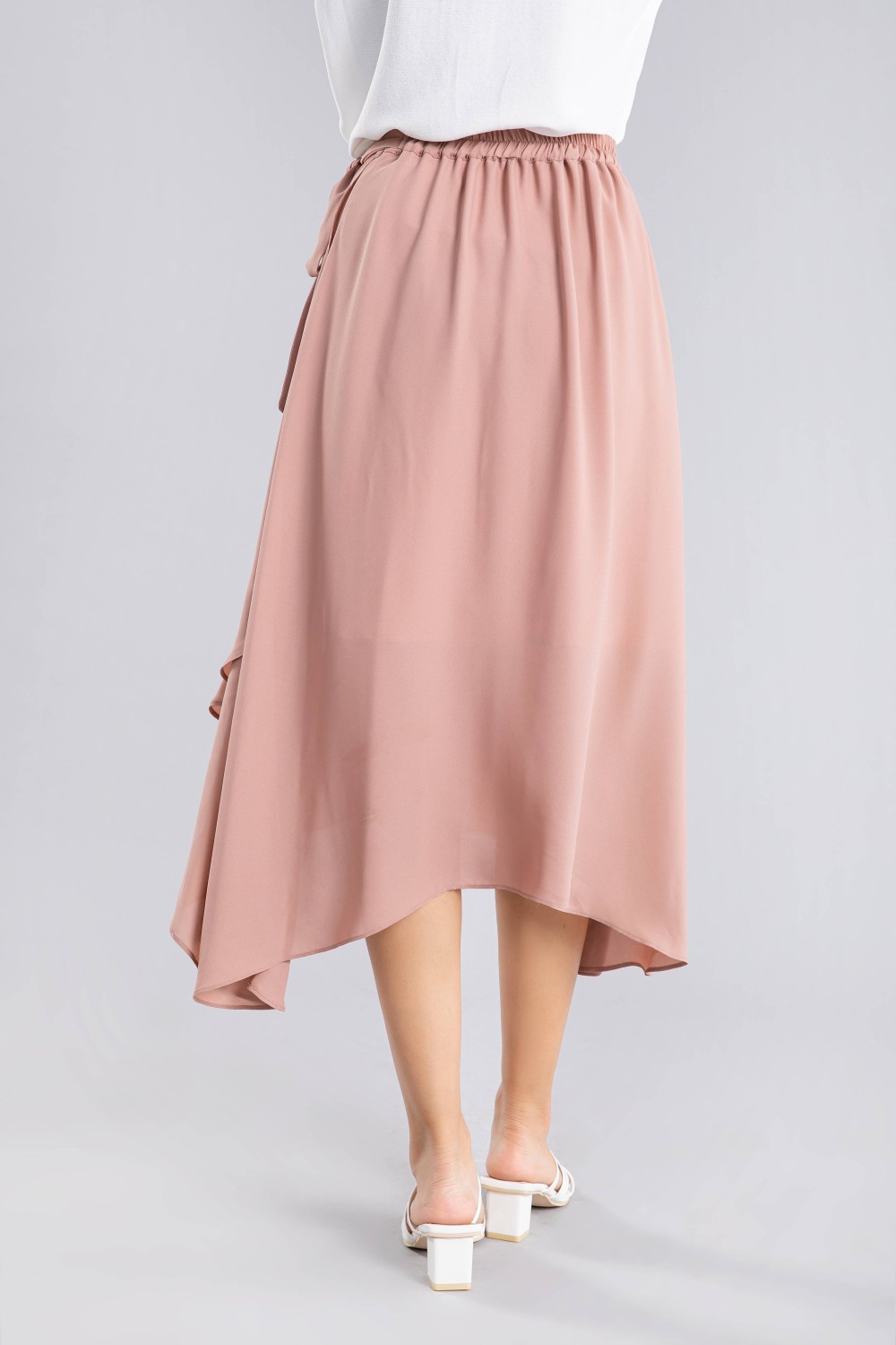 Long Chiffon Skirt W/Tied Waist Long Chiffon Skirt W/Tied Waist