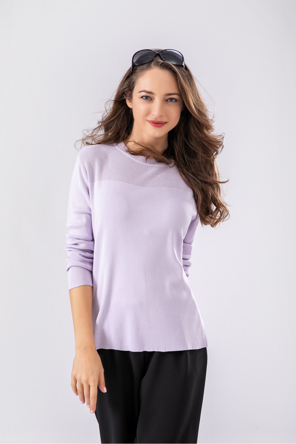 Solid Color Knit Top Solid Color Knit Top
