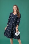 Floral Long Sleeves Dress Floral Long Sleeves Dress