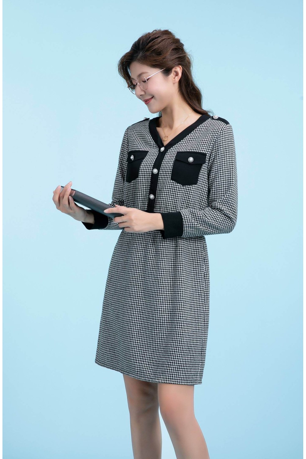Checks One Piece Dress Checks One Piece Dress