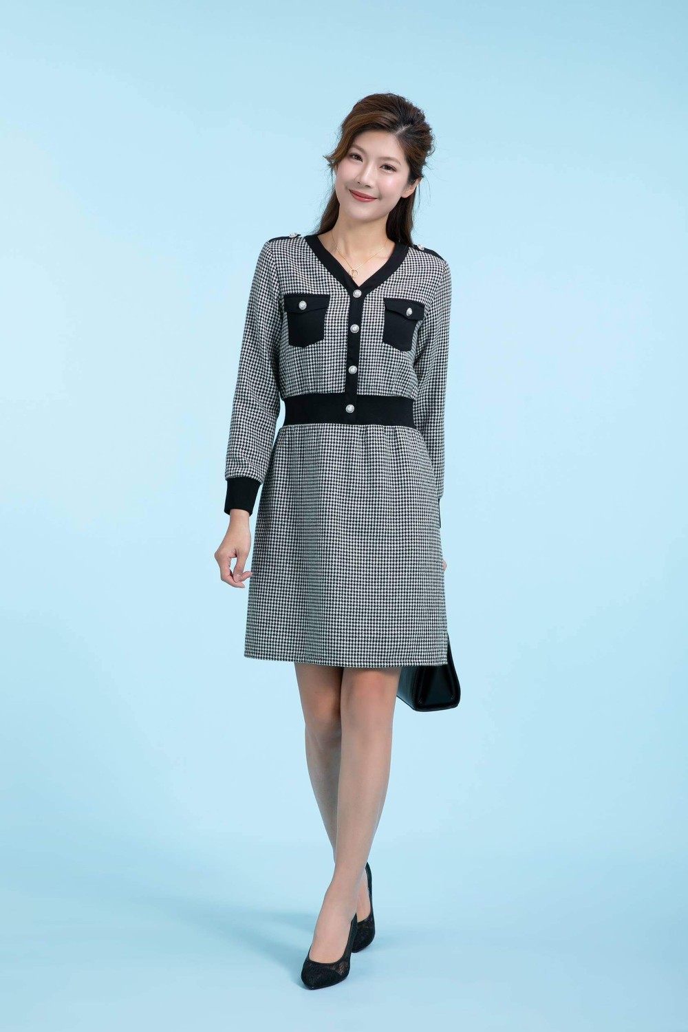 Checks One Piece Dress Checks One Piece Dress