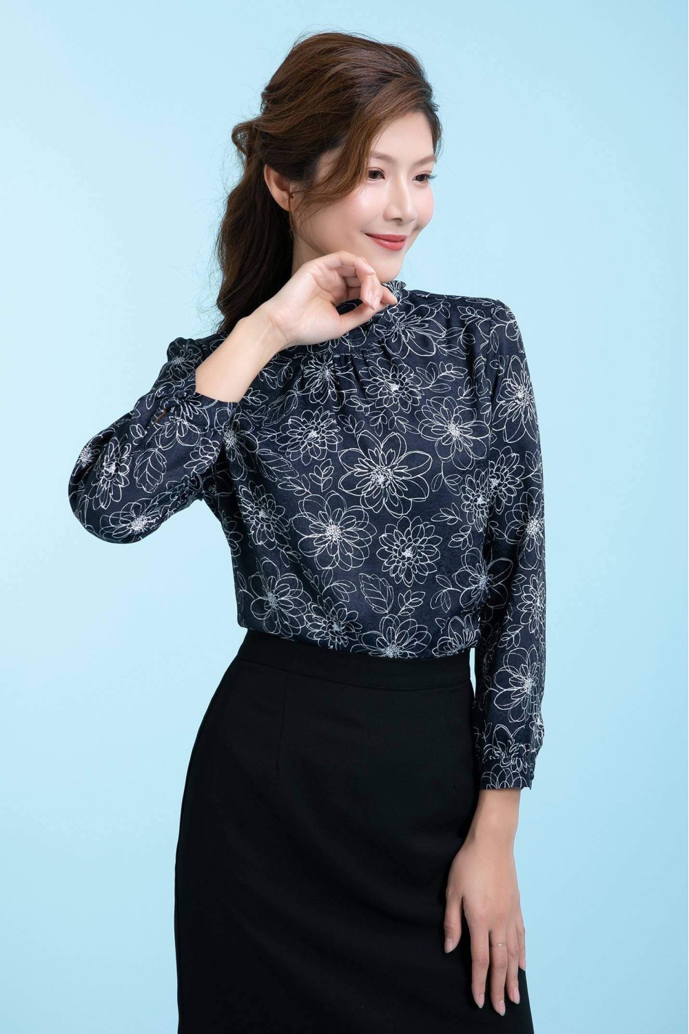Japanese Printed Blouse Japanese Printed Blouse