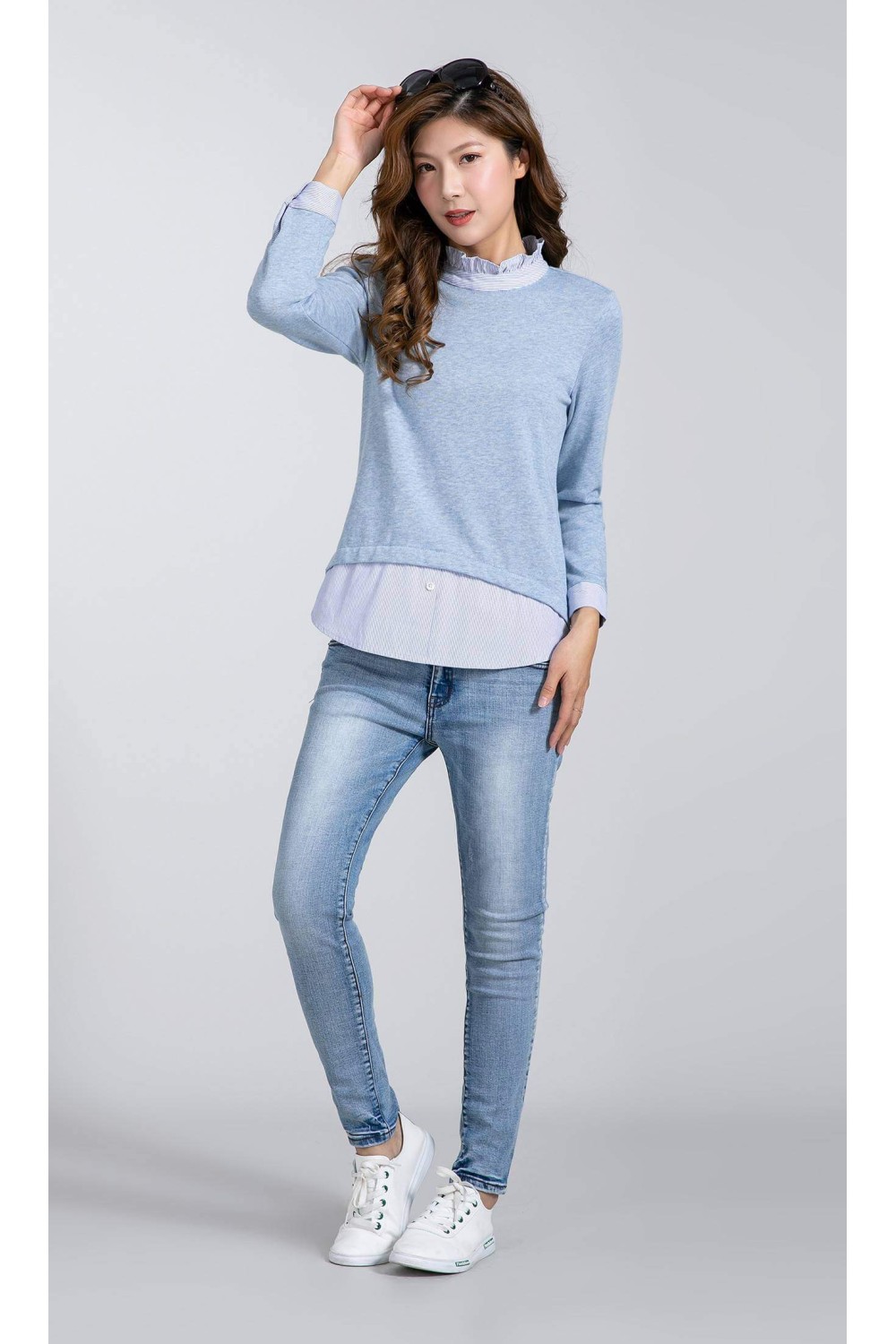 2-In-1 Long Sleeve Blouse 2-In-1 Long Sleeve Blouse