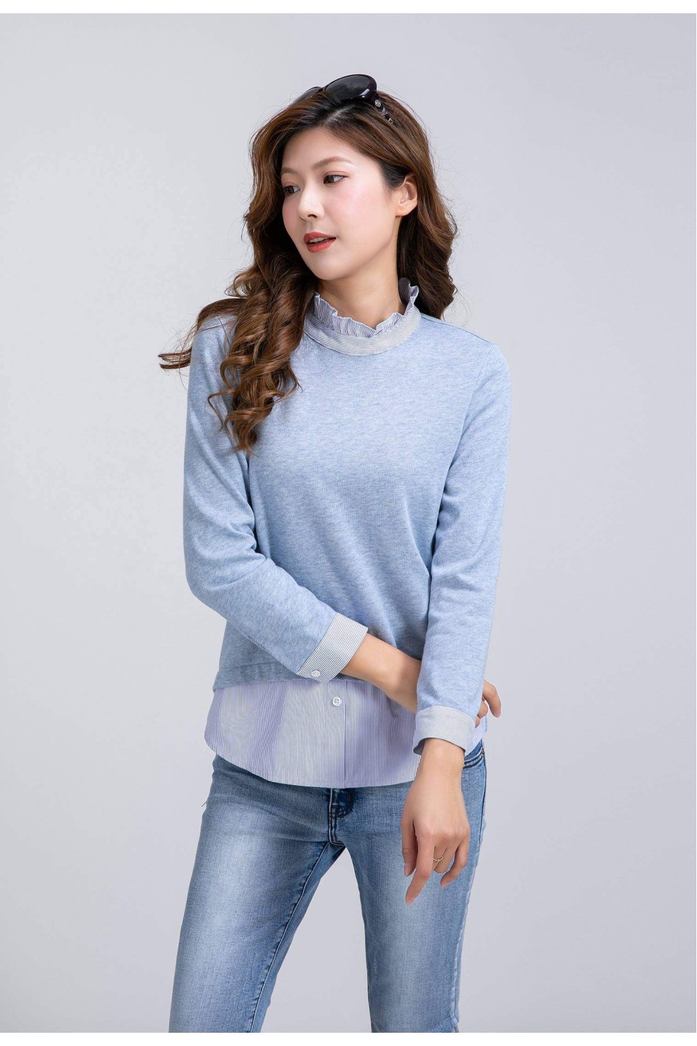 2-In-1 Long Sleeve Blouse 2-In-1 Long Sleeve Blouse