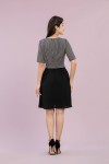 Striped Short-Sleeved Dress Striped Short-Sleeved Dress