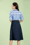 2-In-1 Dress With Striped Lapels