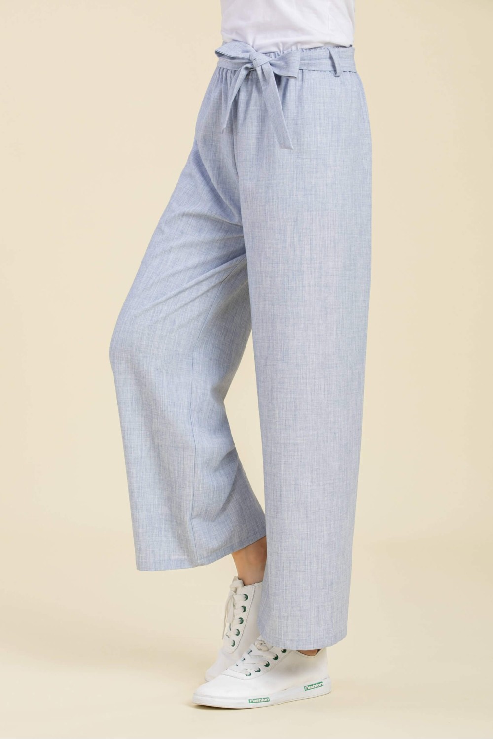 Belt Style Wide-Leg Pants Belt Style Wide-Leg Pants