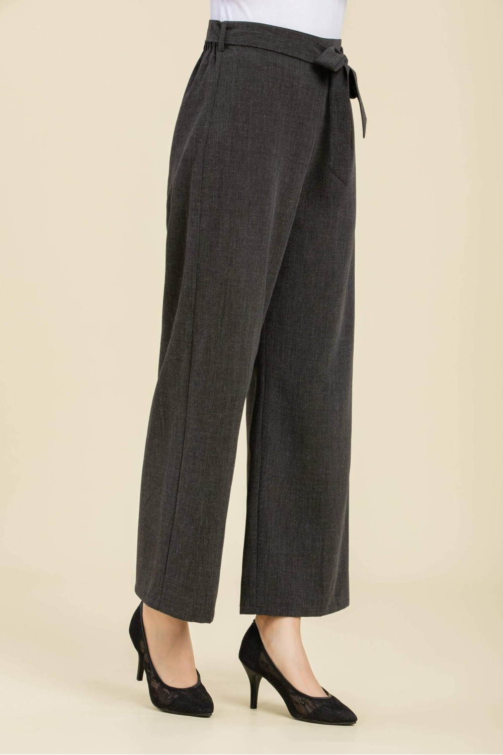 Belt Style Wide-Leg Pants Belt Style Wide-Leg Pants