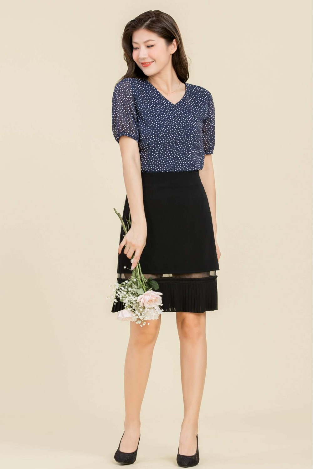 A-Line Knee-Length Skirt A-Line Knee-Length Skirt