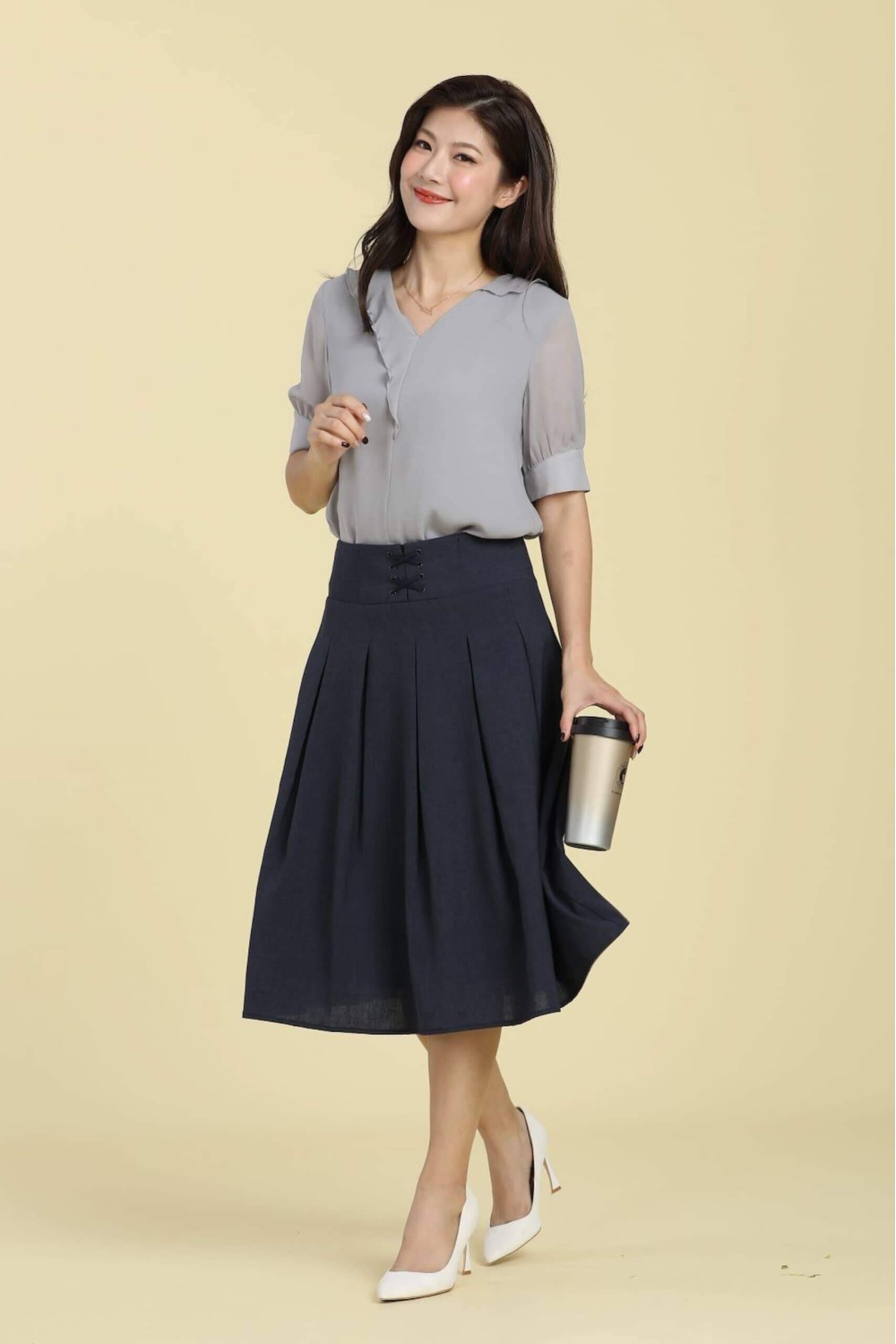 A-Line High-Waisted Skirt A-Line High-Waisted Skirt