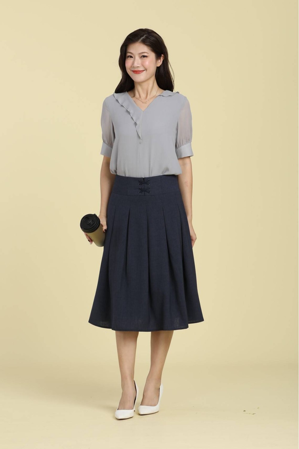 A-Line High-Waisted Skirt A-Line High-Waisted Skirt