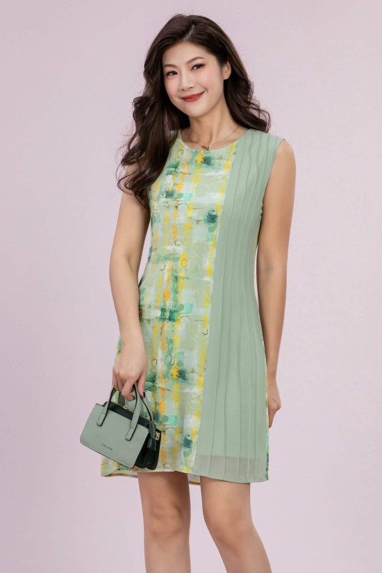 Sleeveless Print Dress Sleeveless Print Dress