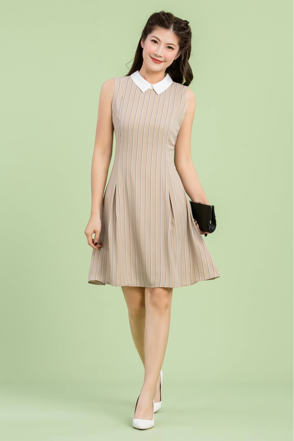 Sleeveless Striped Dress Sleeveless Striped Dress