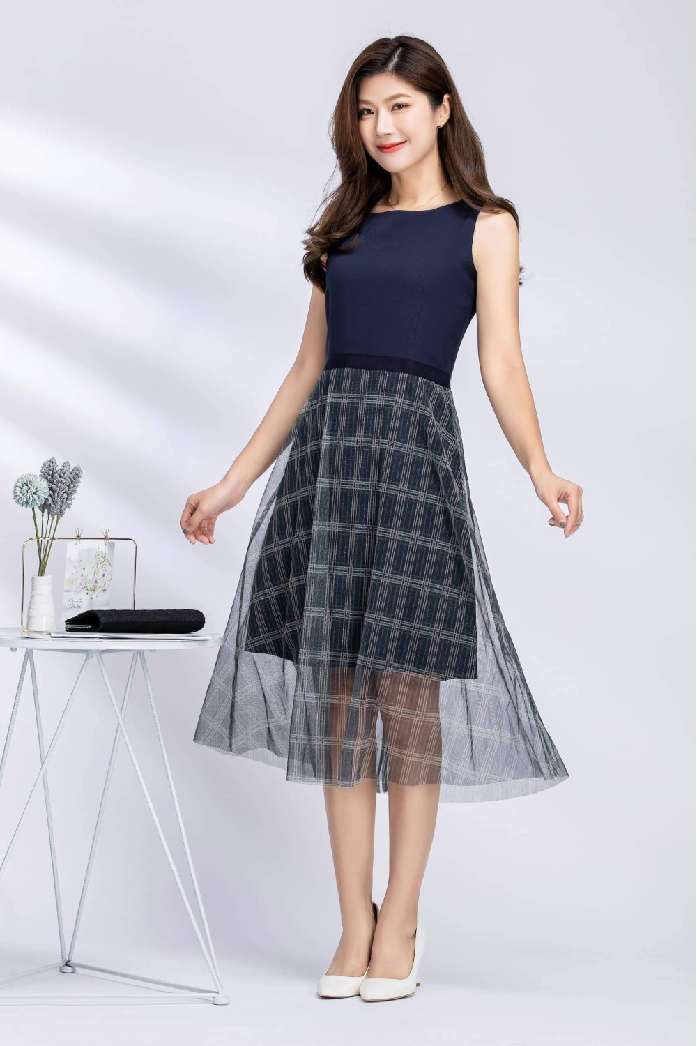 Sleeveless Mesh Dress Sleeveless Mesh Dress