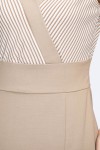 Striped Dress With A Diagonal Front Striped Dress With A Diagonal Front