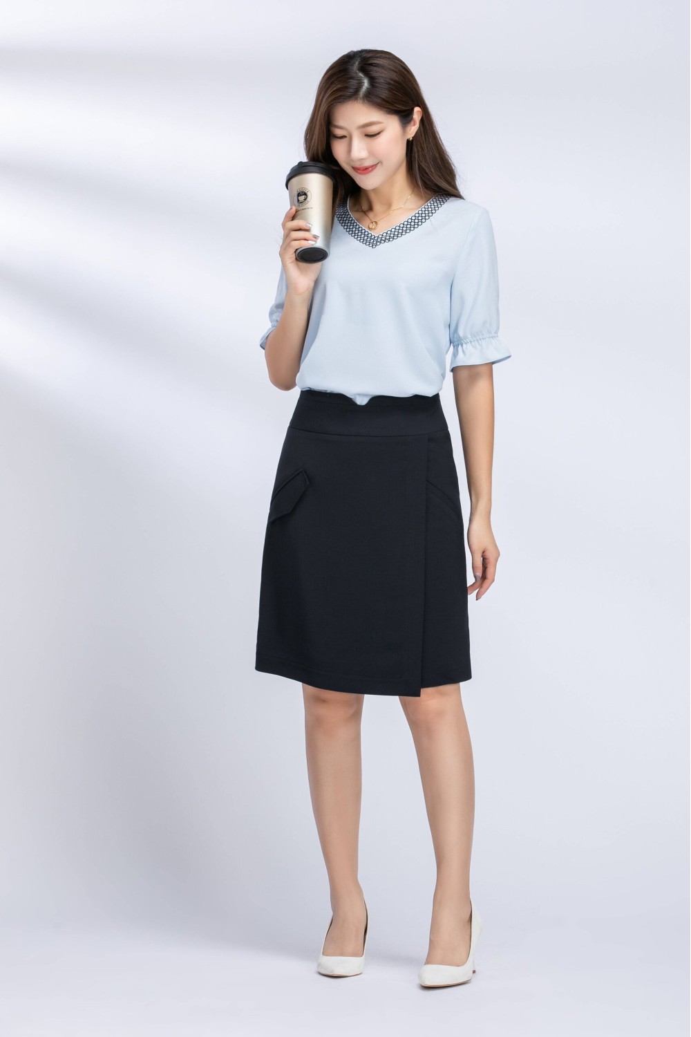 Pencil Skirt With Pocket