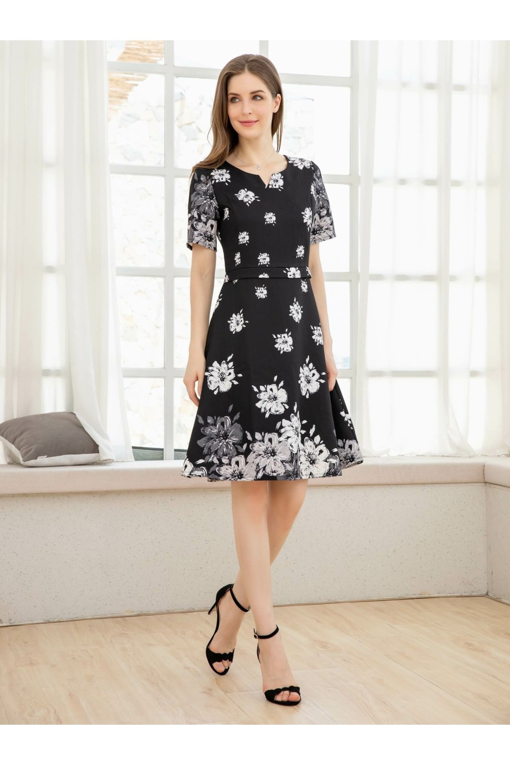Floral A-Line Dress Floral A-Line Dress