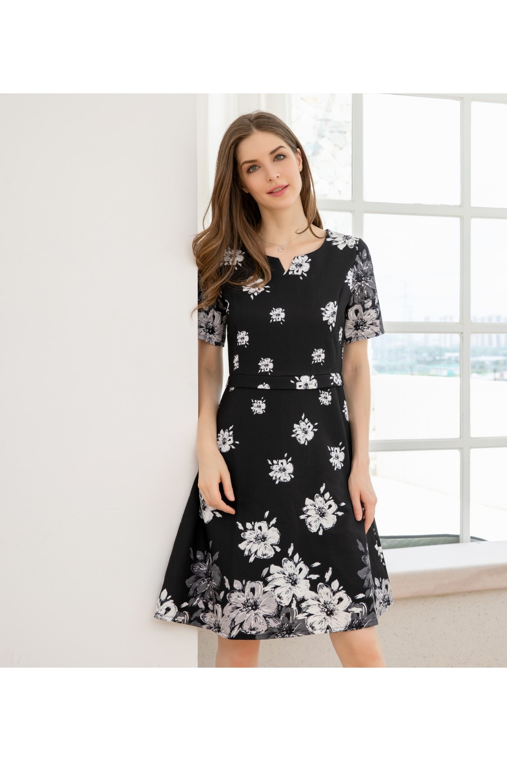 Floral A-Line Dress Floral A-Line Dress