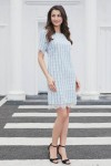 Tweed Dress with Lace Border Tweed Dress with Lace Border