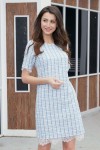 Tweed Dress with Lace Border Tweed Dress with Lace Border