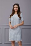 Tweed Dress with Lace Border Tweed Dress with Lace Border