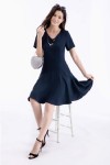Solid Fit & Flare Dress Solid Fit & Flare Dress