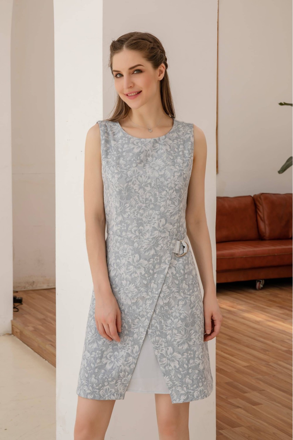 Jacquard Sleeveless Dress Jacquard Sleeveless Dress