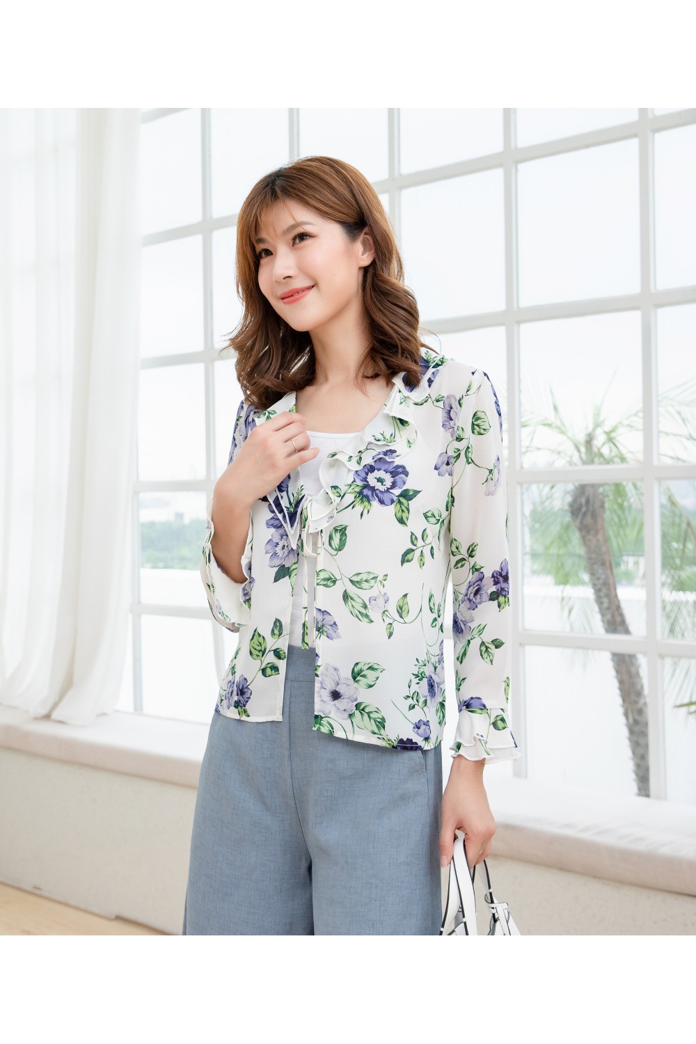 Floral Chiffon Cardigan Floral Chiffon Cardigan