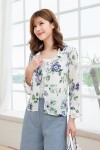 Floral Chiffon Cardigan Floral Chiffon Cardigan