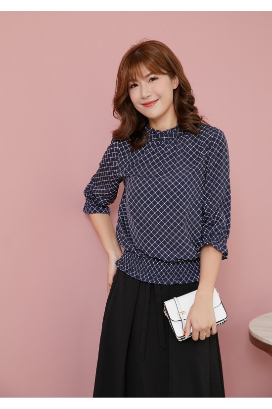 Diamond Pattern Blouse