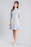 Long Sleeves Ruffles Edge Dress