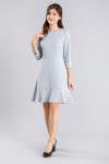 Long Sleeves Ruffles Edge Dress