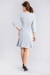 Long Sleeves Ruffles Edge Dress