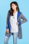 Bi-Color Long Hoodie Bi-Color Long Hoodie
