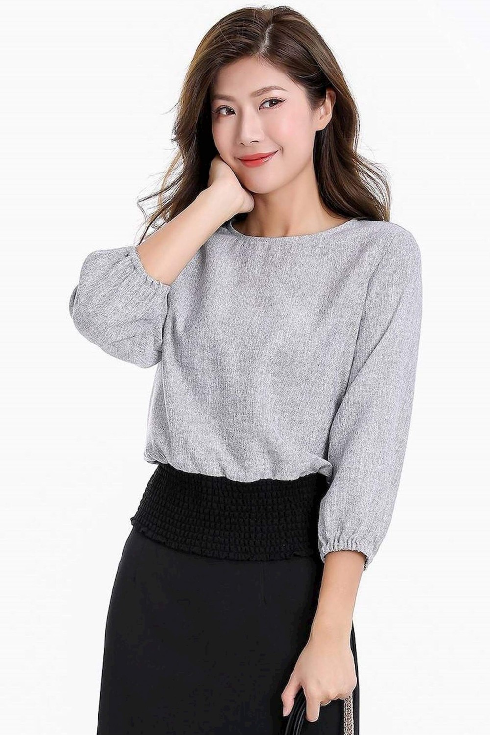 Elastic Waist Blouse Elastic Waist Blouse
