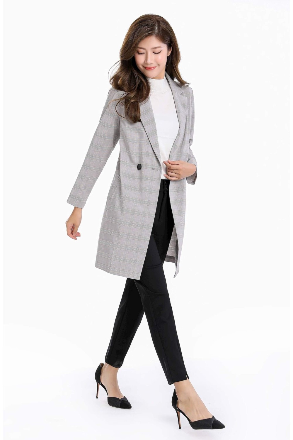 Checks Long Coat Checks Long Coat