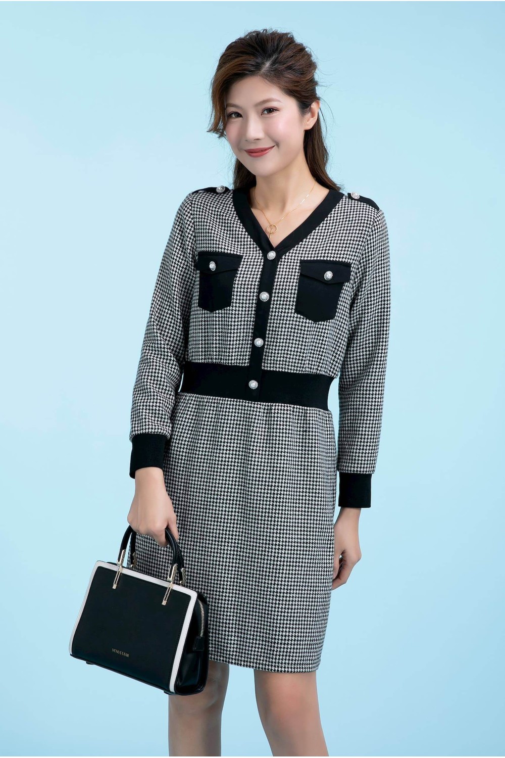 Checks One Piece Dress Checks One Piece Dress