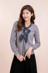 Knitted Top W/Printed Ribbon Knitted Top W/Printed Ribbon