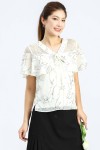 Chiffon Lace Hollowed-Out Blouse