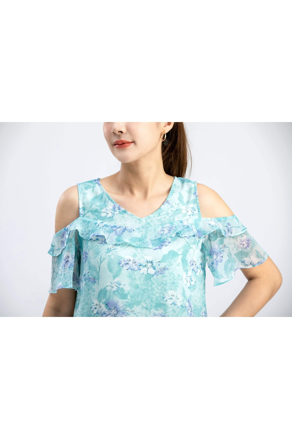 Sleeveless Chiffon Floral Top Sleeveless Chiffon Floral Top