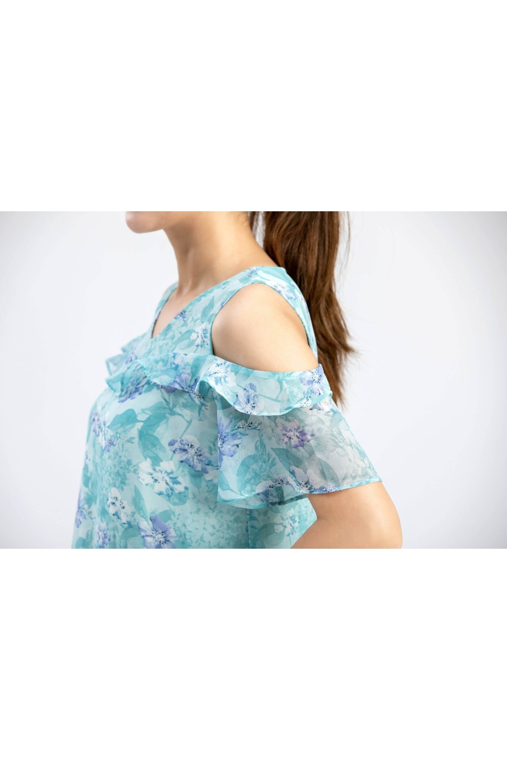 Sleeveless Chiffon Floral Top Sleeveless Chiffon Floral Top