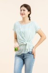 Tied Up Striped Chiffon Top Tied Up Striped Chiffon Top