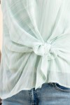 Tied Up Striped Chiffon Top Tied Up Striped Chiffon Top